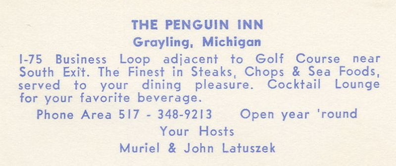 Penguin Inn - Vintage Postcard